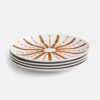 La Redoute Interieurs Set van 4 aardewerken dinerborden RIVERI