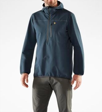 Fj&auml;llr&auml;ven Bergtagen Stretch Half Zip Jacket In Mountain Blue