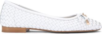 Kurt Geiger Womens Leather Nora Ballet Flats - White - Size UK 5