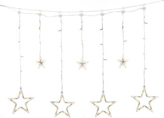 Konstsmide LED-Lichtervorhang »mit Sternen 77 Lampen 90 cm« 77 Stk.-flammig