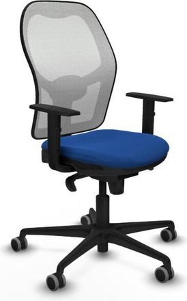 Piqueras y Crespo Piqueras Y Crespo - Jorquera Sincro Malla Blanca Similpiel Azul Brazos 1d Base Nailon Ruedas 65mm Engomada