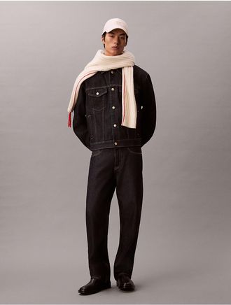 Calvin Klein Jeans Calvin Klein Mens Lunar New Year 90s Straight Jeans - Dark Blue - 30W x 32L