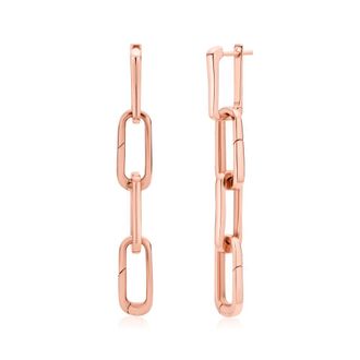 Monica Vinader Rose Gold Alta Capture Charm Cocktail Earrings