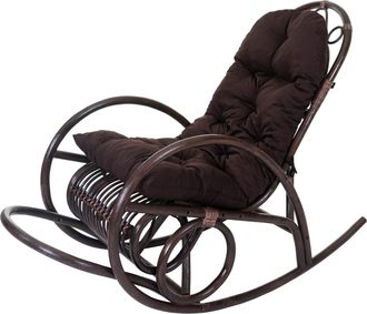 Hhg Hhg - Nunca Usado] Mecedora 648, Sill&oacute;n De Rat&aacute;n, Marr&oacute;n, Coj&iacute;n Marr&oacute;n