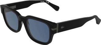 Lacoste Rechthoekige Zonnebril - Heren - Zonnebrillen - Zwart - 53 MM - Accessoires