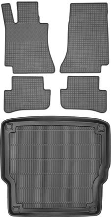 OEM Juego De Alfombrillas De Goma Para Coche Y Maletero Para Mercedes Clase C W205 Estate (2014-2021)