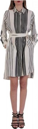 Marella Kleedjes, Dames, Veelkleurig, M, Agnelli Long Stripe Dress