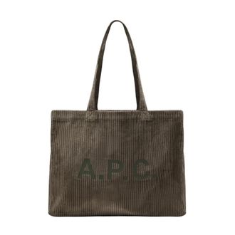 A.P.C. A.p.c. - Diane Shopping Bag - Dames - Tassen - Bruin - Maat: ONE Size Katoen