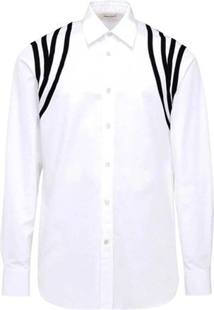 Alexander McQueen Overhemden, Heren, Wit, M, Formele Overhemden