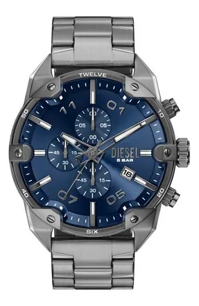 Diesel Spiked Chronograph Bracelet Watch, 49mm in Gunmetal at Nordstrom