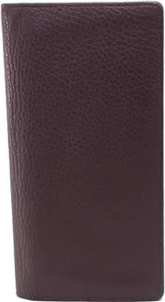 Louis Vuitton Tweedehands leren portemonnees - Heren - Vintage Accessoires - Paars - ONE Size - Leer - Vintage