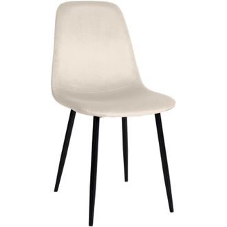 Clp Silla De Comedor Napier Crema Terciopelo