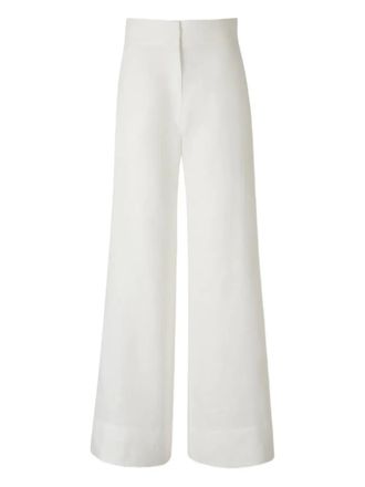 Andres Otalora flared wide-leg trousers - White