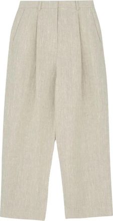 Skall Studio Bob Leinenhose - Dames - Wijde Broeken - Beige - M - Linnen - Broeken