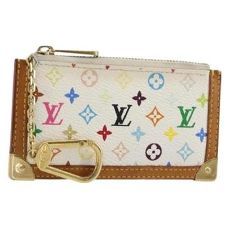 Louis Vuitton Pre-owned Bags, female, White, Size: ONE SIZE Pre-owned Monogram Multicolor Canvas Coin Purse