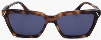 Victoria Beckham Tortoiseshell Patterned Wayfarer Sunglasses size Unica