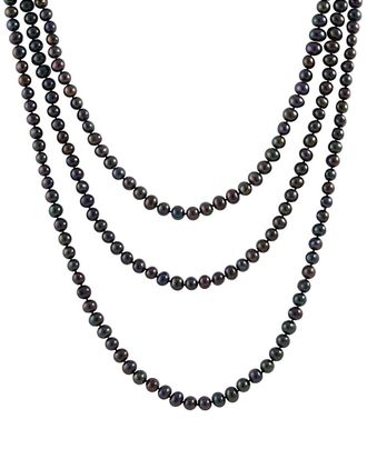 Splendid Pearls 7-8Mm Freshwater Pearl Endless 80In Necklace