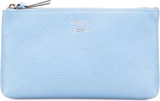 Gucci Pre-owned Clutches, female, Blue, Size: ONE SIZE Pre-owned Vintage Leather Clutch