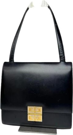 Givenchy Pre-owned Leren Handtas - Dames - Vintage Handtas - Zwart - ONE Size - Leer - Vintage