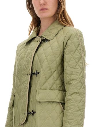 Fay Quilted Nylon Jacket - Green