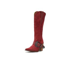 Dingo Yeehottie Womens Boots Red : 6.5 B - Medium, Suede