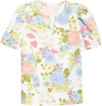 Sugarlips Kayla Floral Print Top in Cream-Multi at Nordstrom, Size X-Small