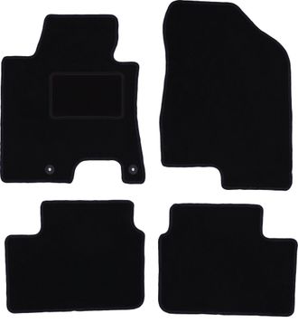 OEM Alfombrillas De Terciopelo Negro Para Kia Ceed Ii Hatchback, Familiar, Familiar, Proceed, Coup&eacute; (2012-2018)
