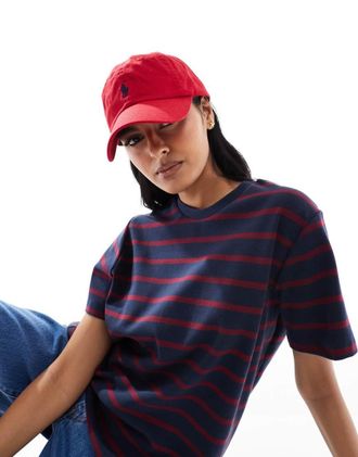Polo Ralph Lauren Cappello con visiera rosso con logo