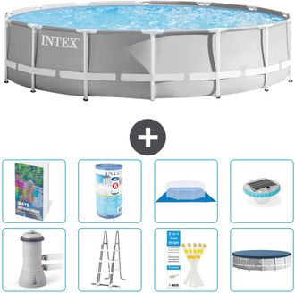 Intex Piscina Prism Frame Redonda - 427x107 Cm - 9-piezas S622