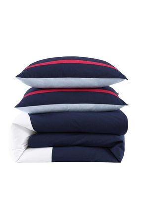 Tommy Hilfiger Iconic Anniversary Seersucker Comforter & Pillow Shams Set in Navy at Nordstrom, Size Full