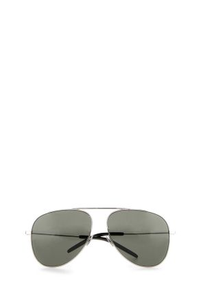 Saint Laurent Womens Silver Metal Sl 800 Sunglasses Silvergrey Exterior: Occhiali Da Sole