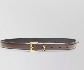 Saint Laurent leather slim belt