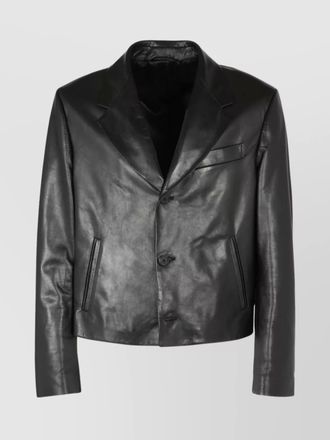 Ferragamo single-breasted leather jacket