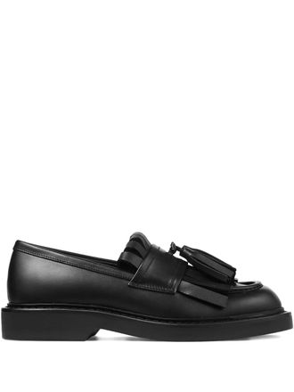 Jimmy Choo London fringe loafers - men - Rubber/Calf Leather/Calf Leather/Salpa/Rubber - 41.5 - Black