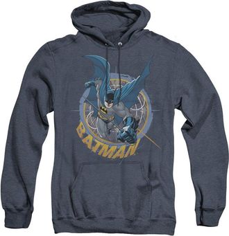 Gildan Batman In The Crosshairs Adult Heather Hoodie / Hooded Sweatshirt