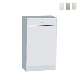 OEM Armario Bajo Multiusos Con Una Puerta Y Un Caj&oacute;n Blanco 46x34x H80 Cm