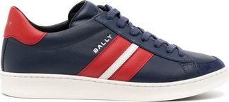 スニーカー BALLY Navy blue leather Rebby sneakers (MSK08YVT179 I5L8) Bally Darnell-T sneakers for Men - Navy in USA | Level Shoes