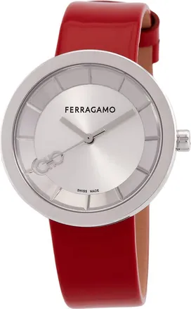 Ferragamo Curve V2 Quartz Silver Dial Ladies Watch SFSH00124