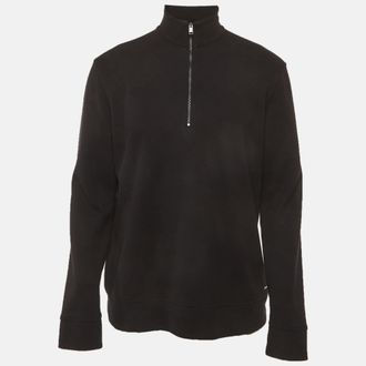 HUGO BOSS Boss By Hugo Boss Black Jersey Zip-Up Sweatshirt