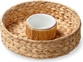 Tag Water Hyacinth Chip & Dip Natural Water Hyacinth Everyday,Summer in Brown at Nordstrom