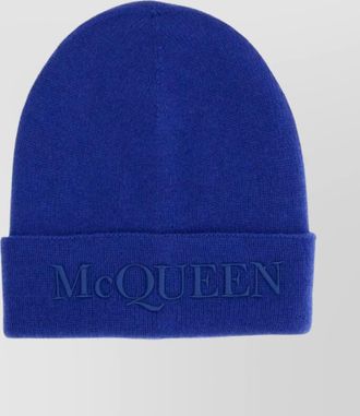 Alexander McQueen ribbed cashmere beanie