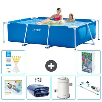 Intex Piscina Con Estructura Rectangular - 220x150x60 Cm - 7-piezas S87