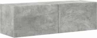 vidaXL Mueble De Tv Montado En La Pared Concreto 98 X 31 X 29,5 Cm Vidaxl