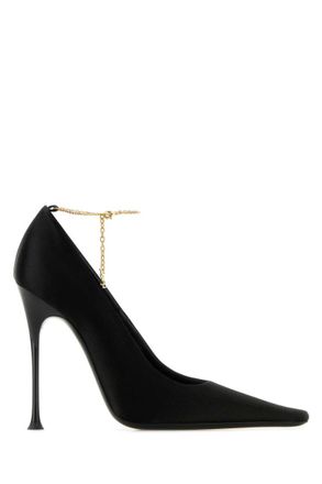 Saint Laurent Black Pointed Toe Pumps