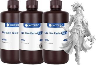 OEM Resina Para Impresi&oacute;n 3d, Alta Precisi&oacute;n, Aplicaci&oacute;n Sencilla, Abs Pro2 Blanco - 3 Kg