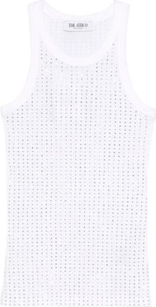 The Attico Sleeveless Tops, female, White, Size: XS The Attico T-shirts and Polos