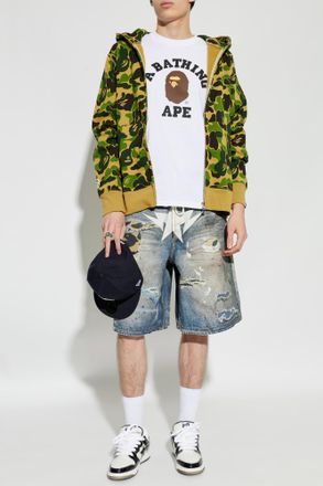 A Bathing Ape Hoodie With A Zip-up Hood, Mens, Green