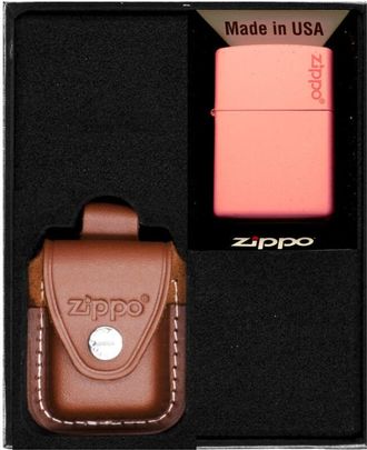 OEM Juego De Encendedores Zippo Con Logotipo Rosa Mate, Set De Regalo N.&ordm; 4