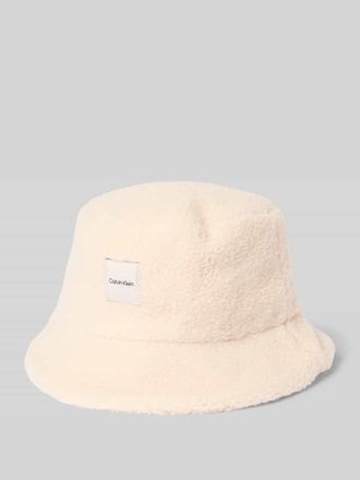 Calvin Klein Bucket Hat in Bouclé-Optik in Offwhite, Größe 1