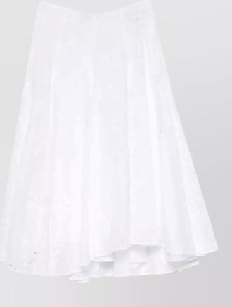 Tory Burch cotton broderie anglaise a-line midi skirt
